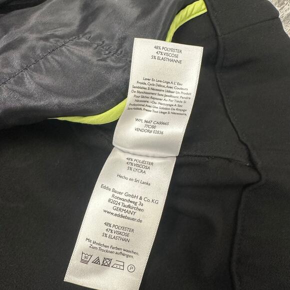 Eddie Bauer Voyager Travex Black Women 8 Two Button Stretch Blazer Travel Jacket - Picture 11 of 12